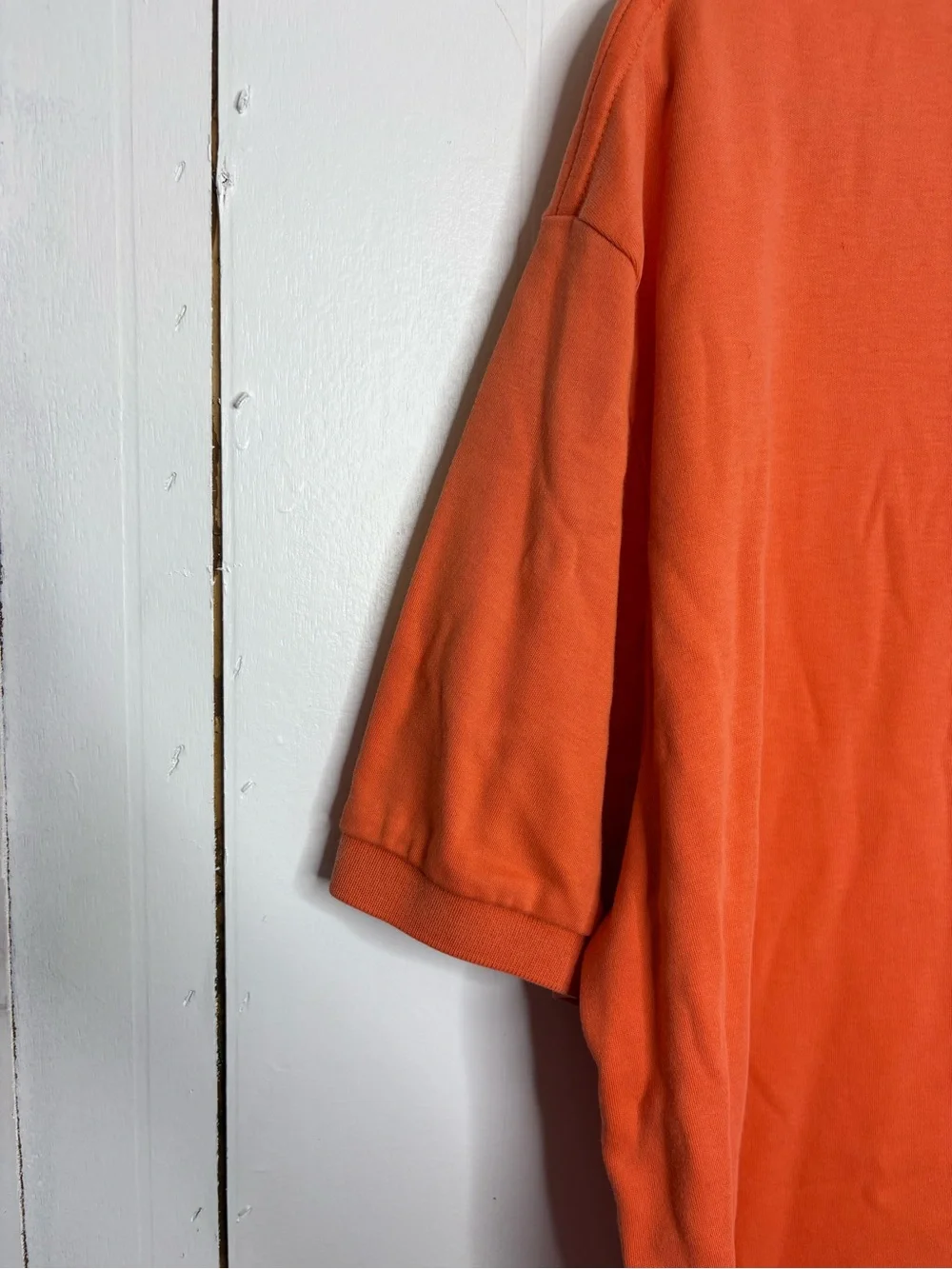Polo Ralph Lauren Shirt Mens Large Orange Classic Fit Cotton Polo Retro
